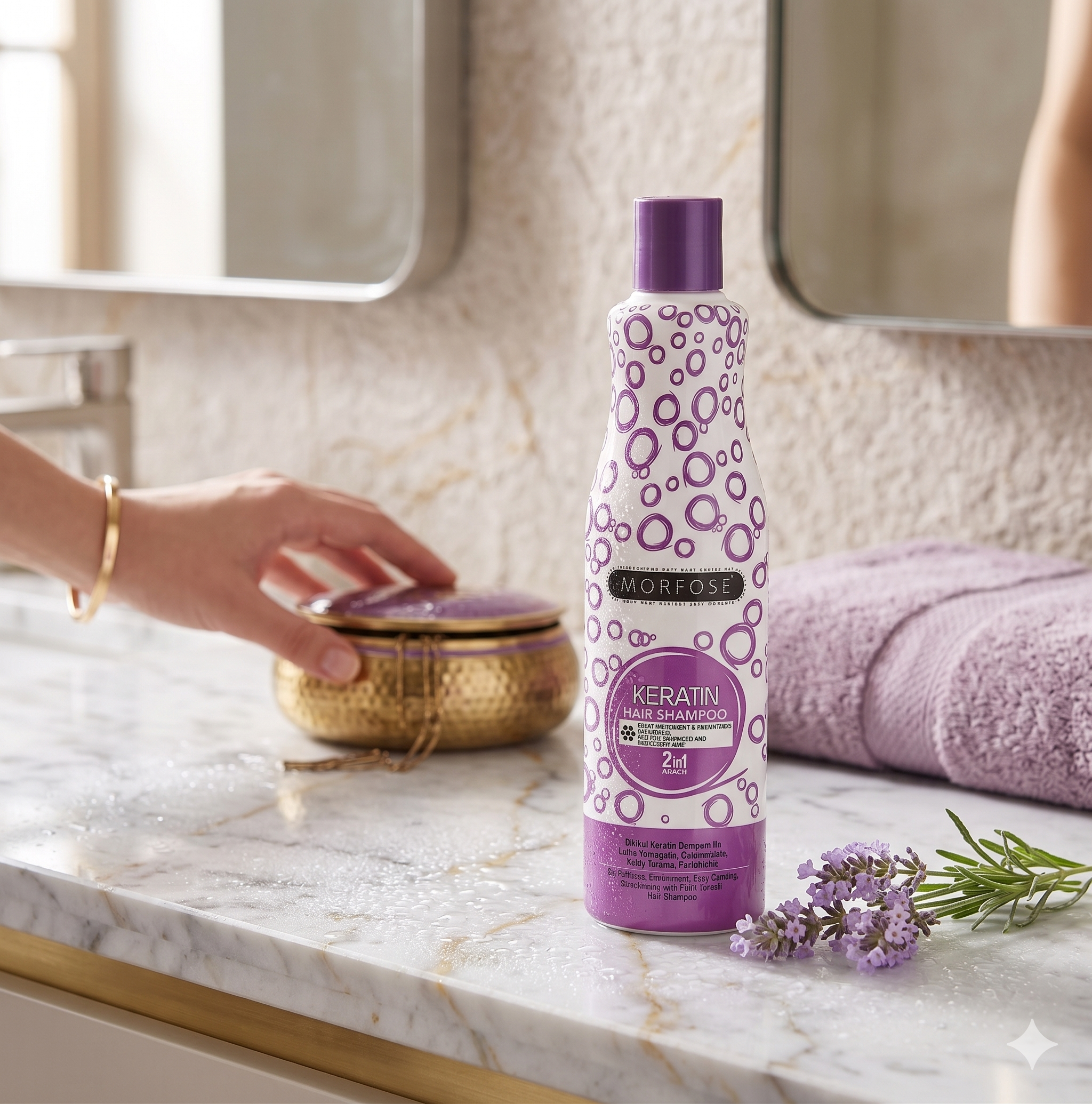Shampoo para el cabello Keratin de Morfose 500ml