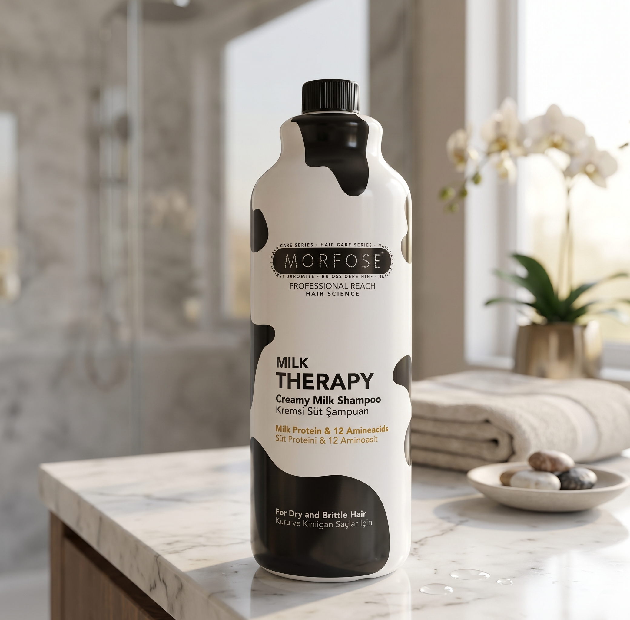 Shampoo de leche cremosa Morfose Milk Therapy 1L
